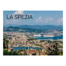 La Spezia Cityscape Ligurien Italien Holiday Souve Poster