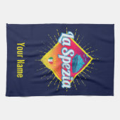 La Spezia Liguria Italien Retro Kreuzfahrtschiff V Geschirrtuch (Horizontal)