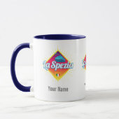 La Spezia Liguria Italien Retro Kreuzfahrtschiff V Tasse (Links)