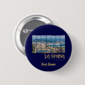 La Spezia Liguria Italien Vintag Souvenir Button (Vorne & Hinten)