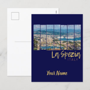 La Spezia Ligurien Italien Vintage-Souvenir Feiertagspostkarte