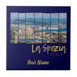 La Spezia Ligurien Italien Vintage-Souvenir Fliese