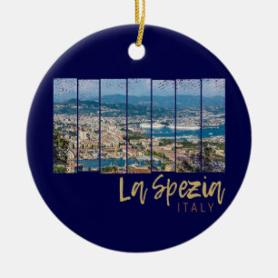 La Spezia Ligurien Italien Vintage-Souvenir Keramik Ornament