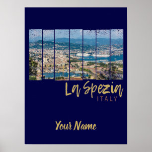 La Spezia Ligurien Italien Vintage-Souvenir Poster