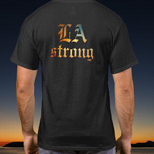 LA starkes Feuer Los Angeles Kalifornien Rückseite T-Shirt