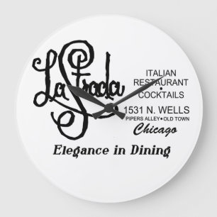 La Strada Restaurant, Altstadt, Chicago, IL Große Wanduhr