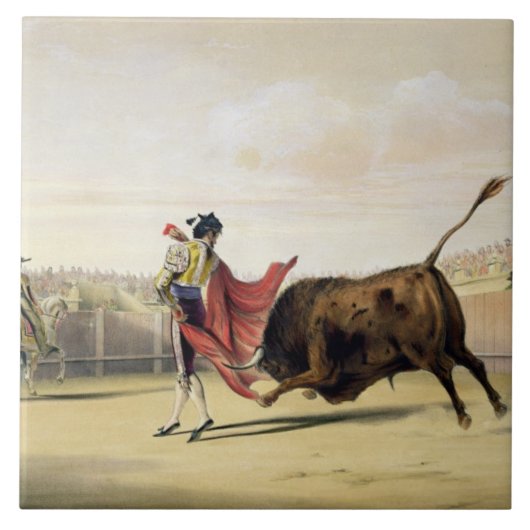 La Suerte de la Capa, 1865 (Farbelitho) Fliese (Vorderseite)
