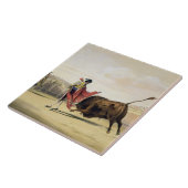 La Suerte de la Capa, 1865 (Farbelitho) Fliese (Seite)