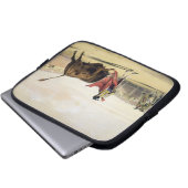 La Suerte de la Capa, 1865 (Farbelitho) Laptopschutzhülle (Vorne Knopf)