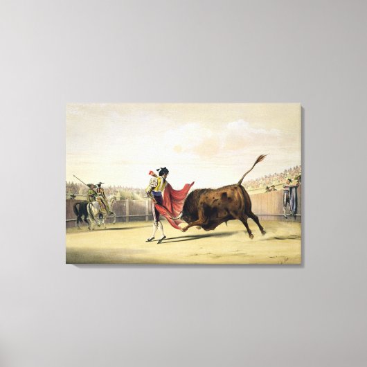 La Suerte de la Capa, 1865 (Farblitho) Leinwanddruck (Vorderseite)
