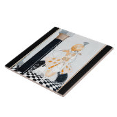 La Sultane - Vintag modische Art-Déco-Dame Fliese (Seite)