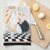 La Sultane - Vintag modische Art-Déco-Dame Handtuch (Viertel Falte)