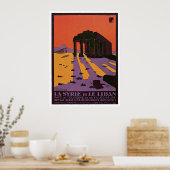 La Syrie et Le Liban Vintage Reiseplakat Poster (Küche)