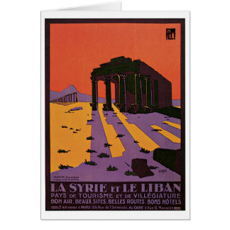 La Syrie und Vintages Reiseplakat Le Liban
