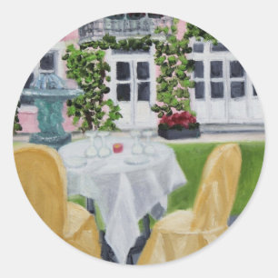 La-Tabellen-DES Marechaux: Fontainebleau-Aufkleber Runder Aufkleber