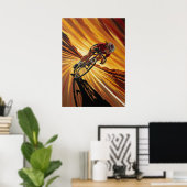 LA TANGENTE VIVE (The Sharp Tangent) Warm und Opul Poster (Heimbüro)