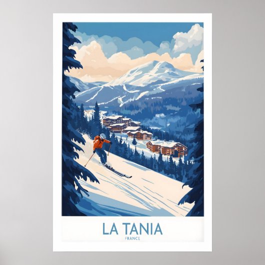 La Tania Ski Poster 1 (Vorne)