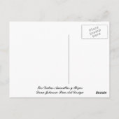 La Tarjeta Postal - Las Dalias Amarillas y Rojas Postkarte (Rückseite)