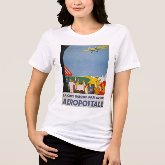 La-Taubenschlag-baskische Gleichheit Avion Tri-Blend Shirt (Vorderseite)