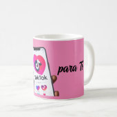 La Taza del TikTok del amor Kaffeetasse (VorderseiteRechts)