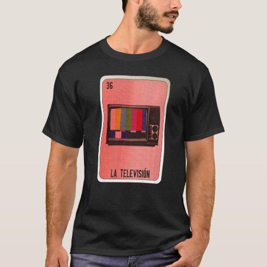 La Television Mexican Slang Lottery Bingo Cards   T-Shirt (Vorderseite)