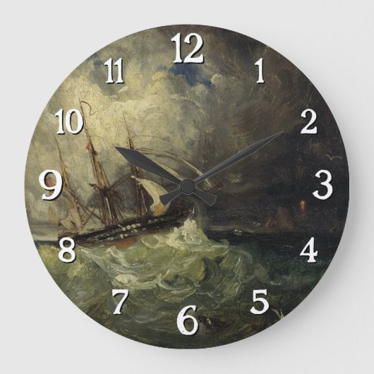 La Tempête - Félix Ziem Große Wanduhr (Vorderseite)