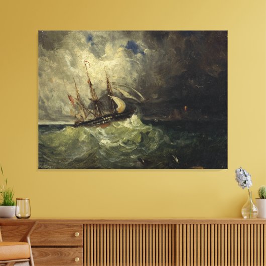 La Tempête - Félix Ziem Leinwanddruck (Insitu (Wohnzimmer))