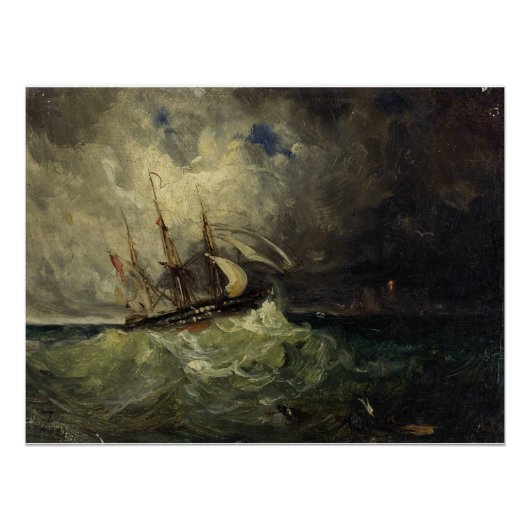 La Tempête - Félix Ziem Poster (Vorderseite)