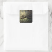 La Tempête - Félix Ziem Quadratischer Aufkleber (Tasche)