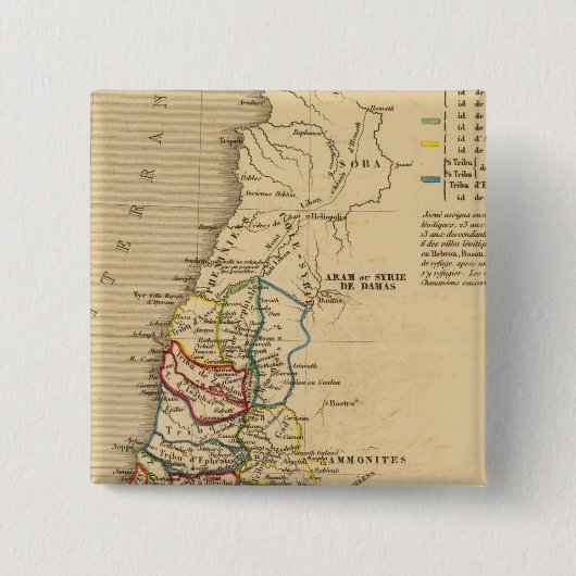 La Terre Sainte partage en 12 tribus Button (Vorderseite)