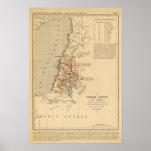 La Terre Sainte Sous Salomon Poster (Vorne)