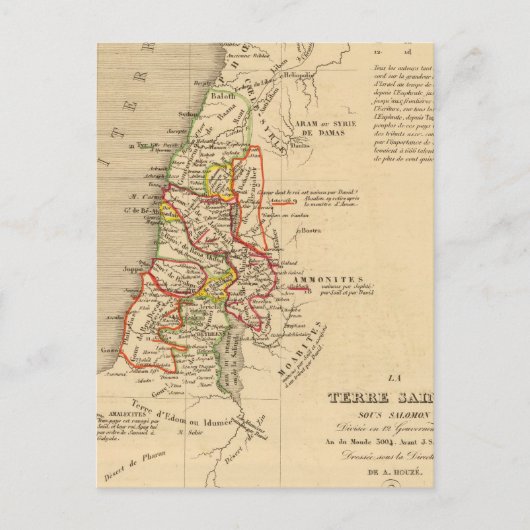 La Terre Sainte Sous Salomon Postkarte (Vorderseite)