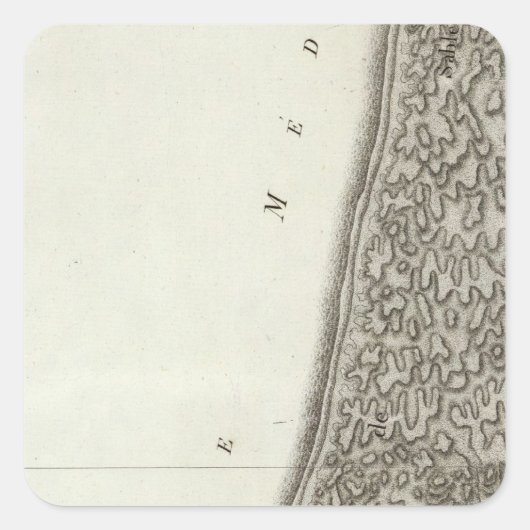 La Teste de Buch Quadratischer Aufkleber (Vorderseite)