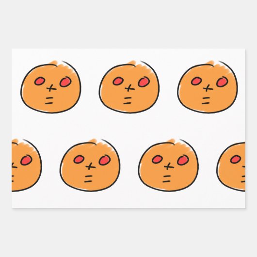 LA TETE A TOTO WRAPPING PAPER Set 3 Geschenkpapier Set (Vorderseite)