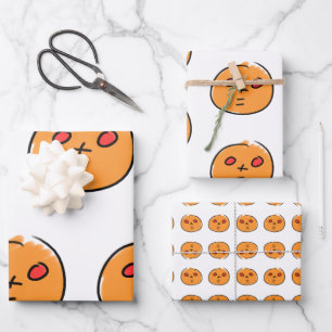LA TETE A TOTO WRAPPING PAPER Set 3 Geschenkpapier Set