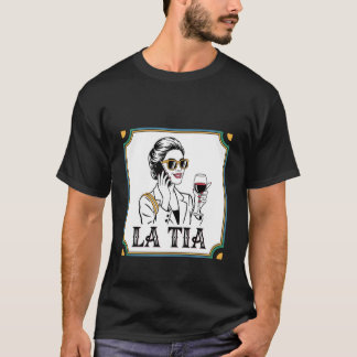 La Tia Coole Tante Mexikanisches Familien-Bingo-De T-Shirt