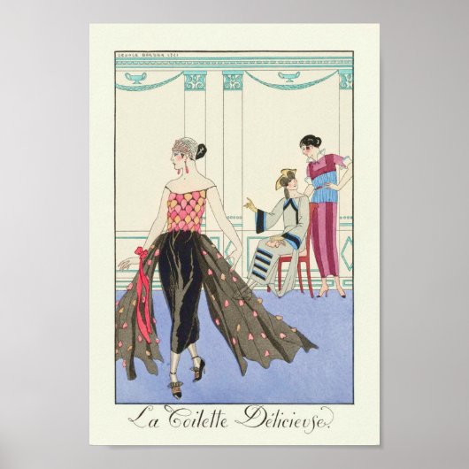 La Toilette Délicieuse (1922) von Barbier Poster (Vorne)
