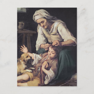 La Toilette Domestique', 1670-75 Postkarte