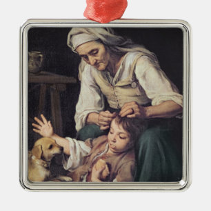 La Toilette Domestique', 1670-75 Silbernes Ornament