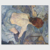 La Toilette Rousse - Malerei Toulouse-Lautrec Geschenkpapier (Flach)