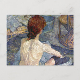 La Toilette Rousse - Malerei Toulouse-Lautrec Postkarte