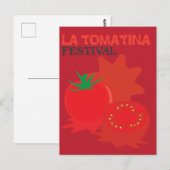 La Tomatina Festival Postkarte (Vorne/Hinten)