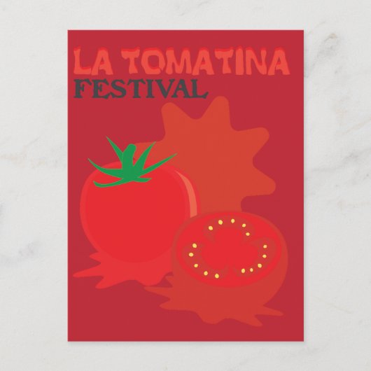 La Tomatina Festival Postkarte (Vorderseite)