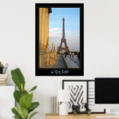 La Torre Eiffel (Der Effielturm) Poster (Heimbüro)