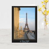 La Torre Eiffel Karte (Gelbe Blume)