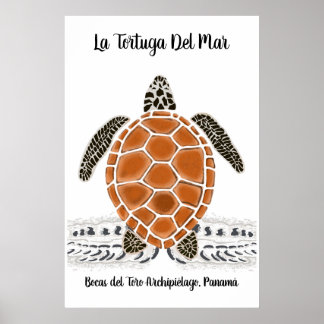 La tortuga del Mar - Das Meeresschildkröten-Poster Poster