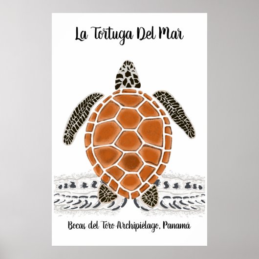 La tortuga del Mar - Das Meeresschildkröten-Poster Poster (Vorne)