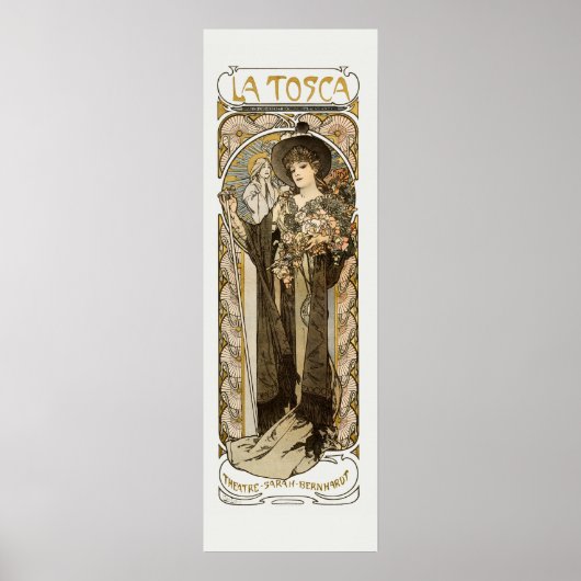 La Tosca Alphonse Mucha Small Poster (Vorne)