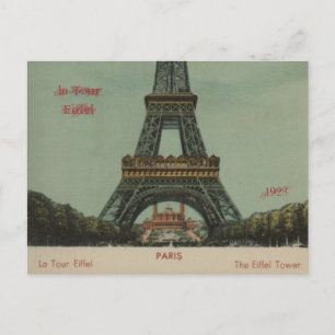 la Tour Eiffel, 1928 - Postkarte