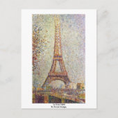 La Tour Eiffel by Seurat Georges Postkarte (Vorderseite)
